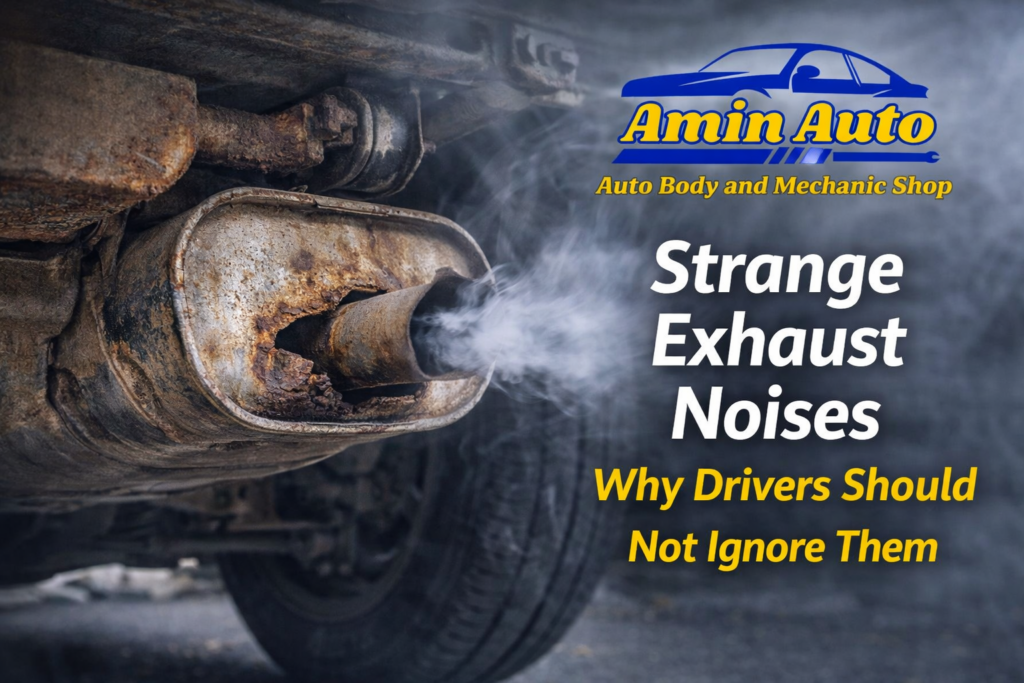 Strange exhaust noises and rust damage